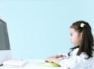 Little Girl at the Computer